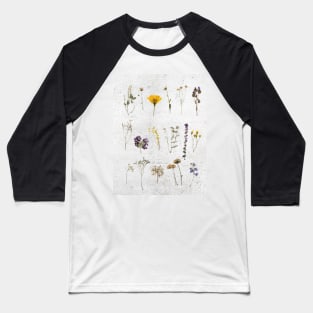 Dried Flower Collage Baseball T-Shirt